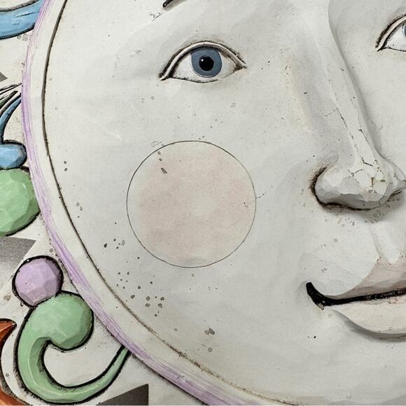 Jim Shore 2012 Outdoor Collection Apollo Sun Wall Hanging Garden Decor Pastel - Picture 4 of 8